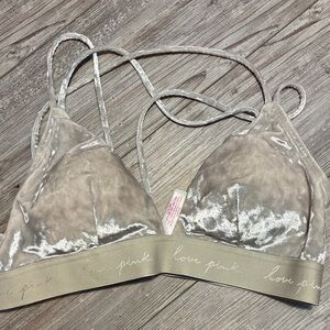 PINK Victoria's Secret Beige Strappy Bralette